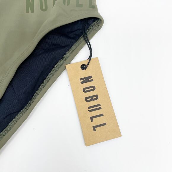 NoBull Men's Olive Green Stretch Lined Swim Briefs Size Medium - Picture 4 of 5